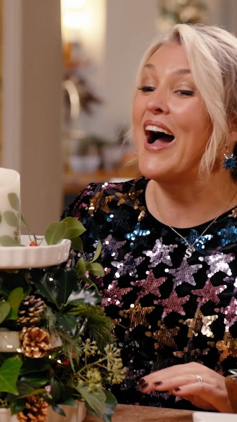 Instagram post by @saradaviescc for ITV. Caption reads: AD | Christmas Craft Off 🎄✨

Ready to level up....