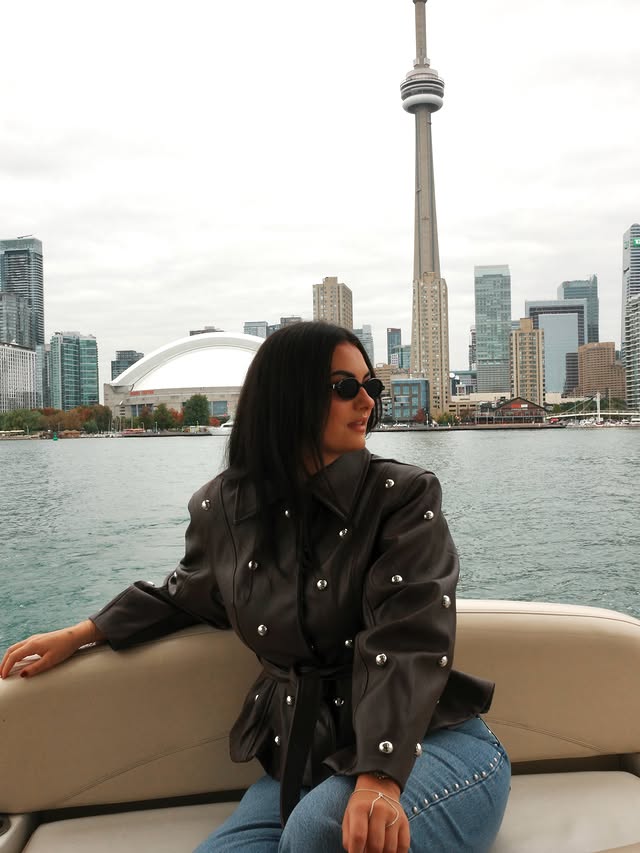 Instagram post by @mary.cj.skinner for Chase. Caption reads: back on eastern time xx . . @chase @aeroplan....