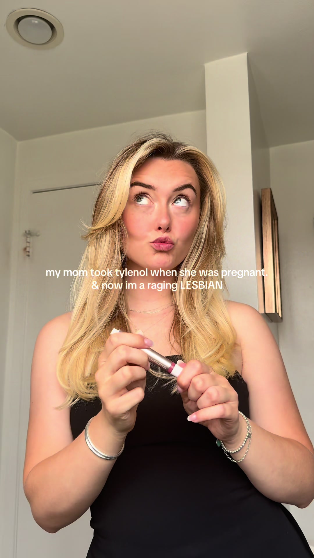 TikTok post by @femmiillyy for TYLENOL. Caption reads: thank you, mom & tylenol. I wouldn’t have it any....