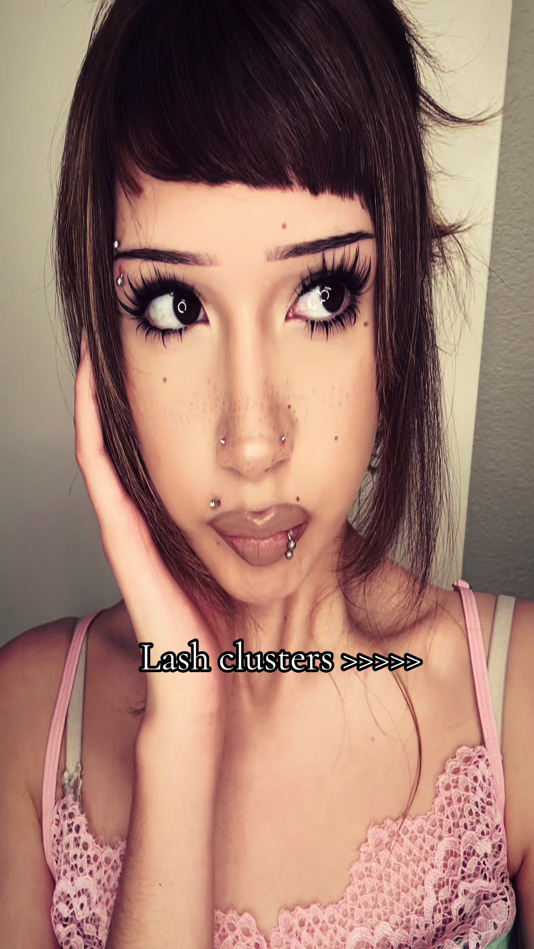 TikTok post by @.melmel.07 for Okay Love Lashes. Caption reads: Btw These first pic is kit "LIRA"and the second....