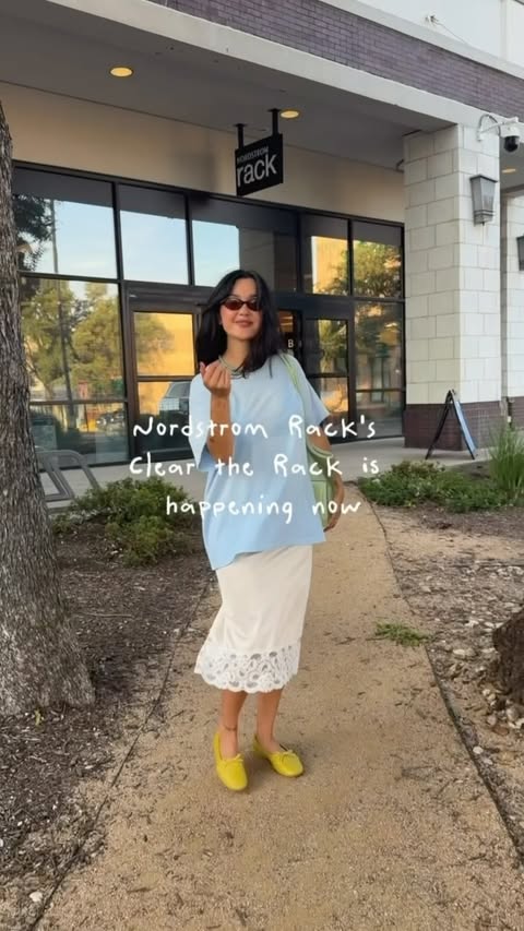 Instagram post by @nachonikki for Nordstrom Rack. Caption reads: @nordstromrack has me covered no matter the season....