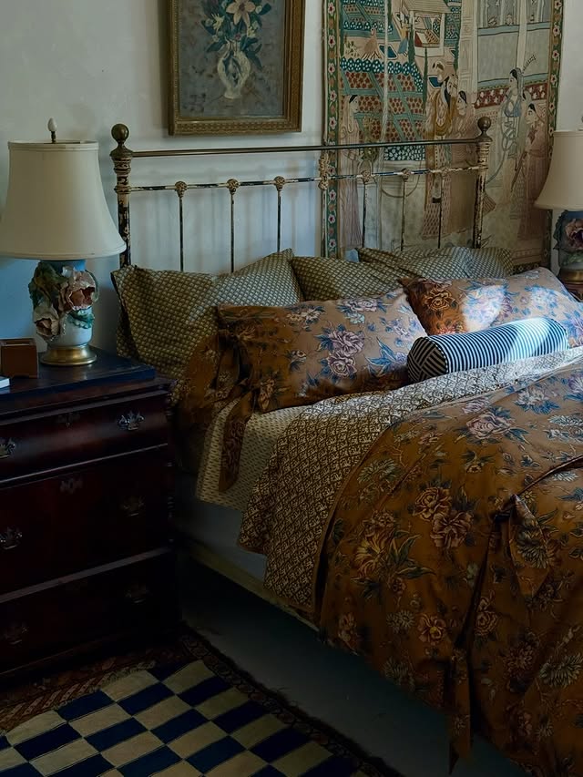 Instagram post by @katemartindalestylist for West Elm. Caption reads: [...] vintage style with a modern take. When....