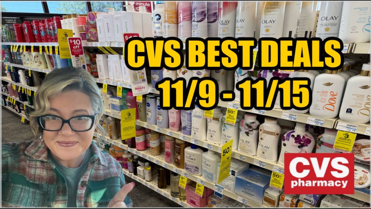 YouTube post by @savvycouponshoppervideos for Fetch. Caption reads: CVS BEST DEALS (11/9 - 11/15).