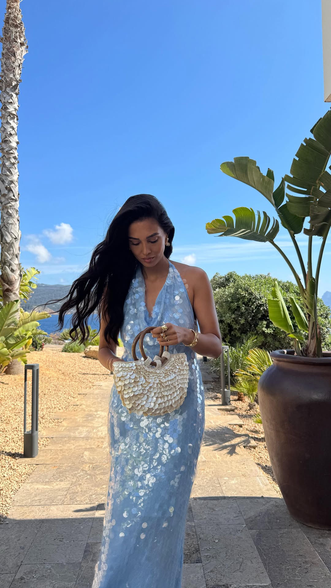 Instagram post by @samira.sfiii for Maria Nila. Caption reads: [...] hack for the perfekt half up do w/....