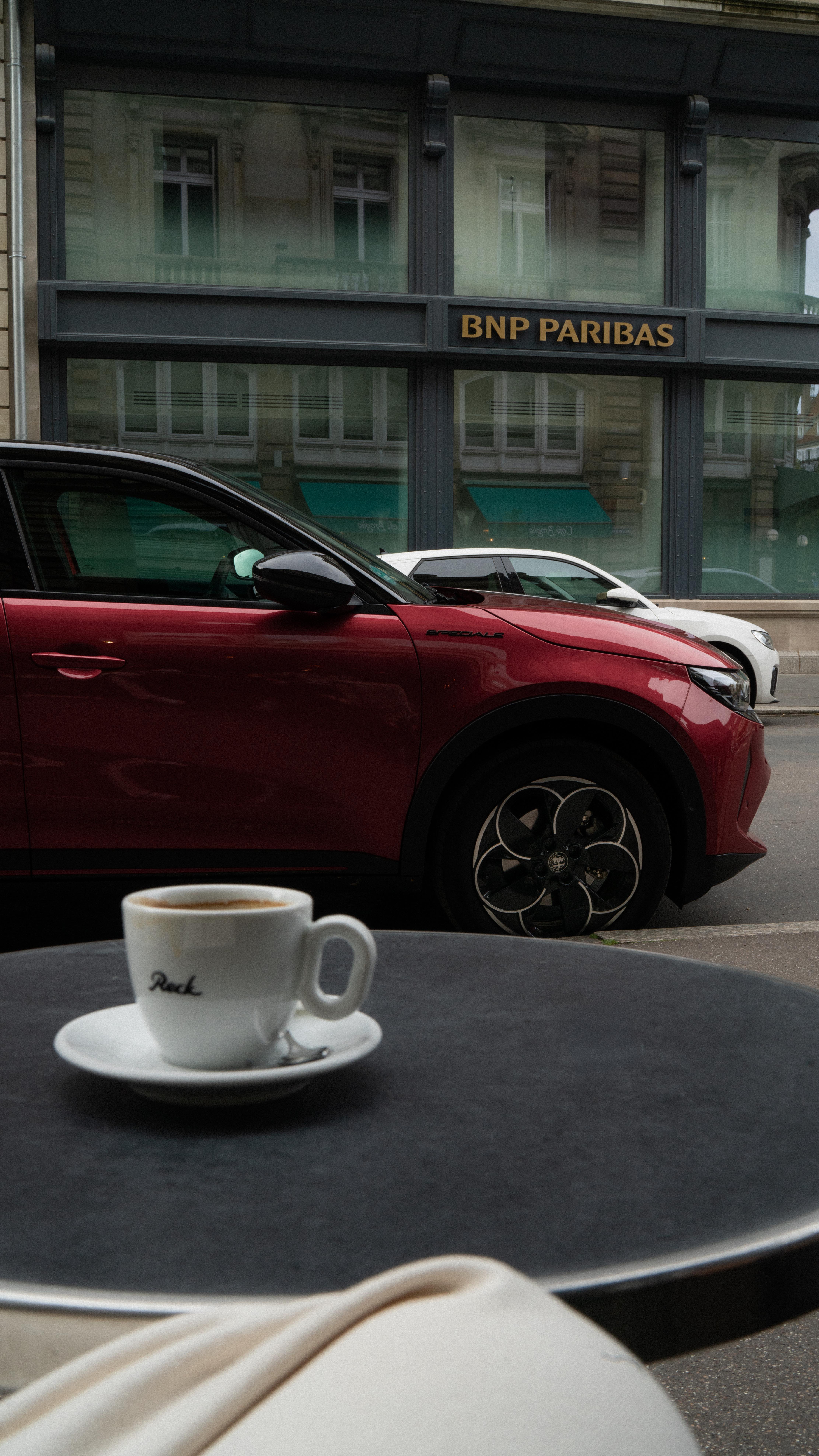 Instagram post by @wowa_valentino for Alfa Romeo. Caption reads: ad | Alfa Romeo Junior in Strasbourg. [...].