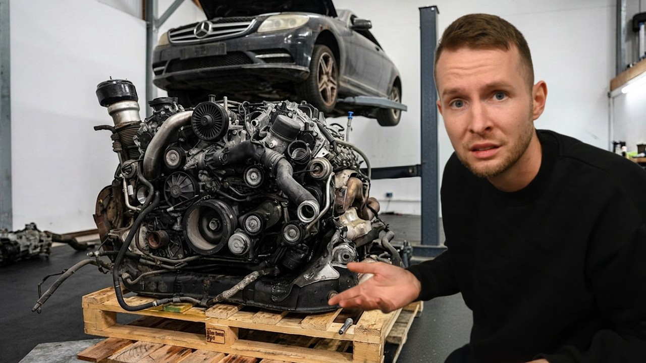 YouTube post by @Maeximiliano for TM Trade. Caption reads: NIGHTMARE ENGINE FAILURE! The real state of the....