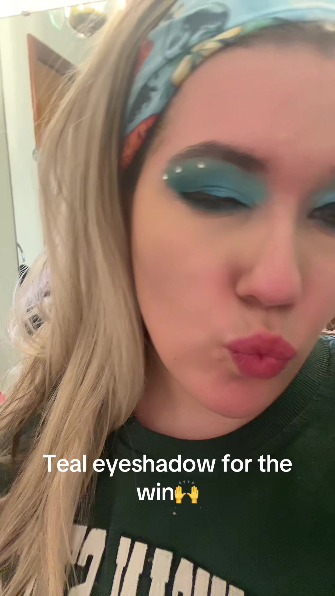 TikTok post by @veronicamichelle53 for NYX Professional Makeup HR. Caption reads: Absolutely loved this color!....