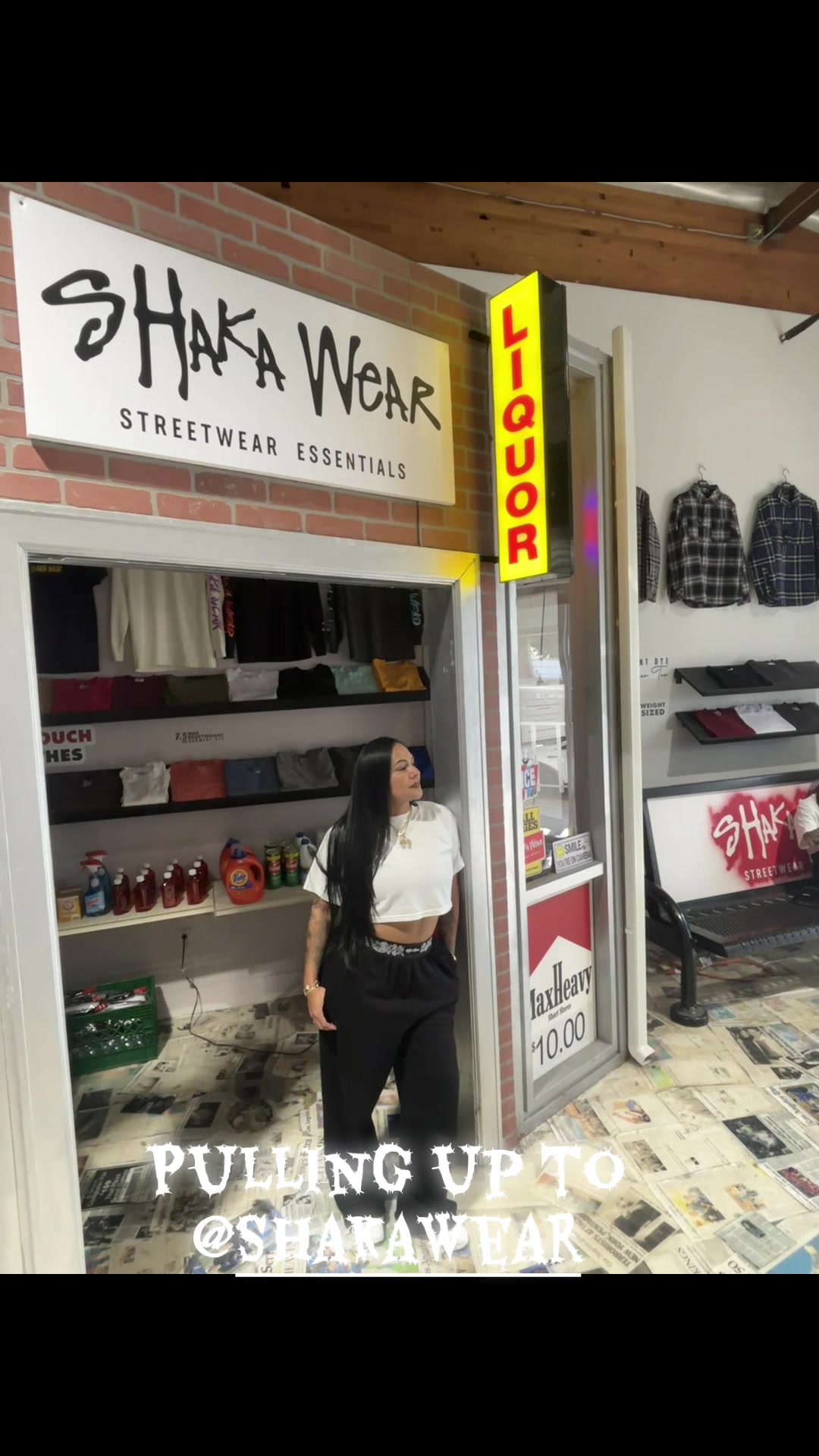 TikTok post by @thelatoothfairy for Shaka Wear. Caption reads: New Paisley Bandit sweatpants @ShakaWear....