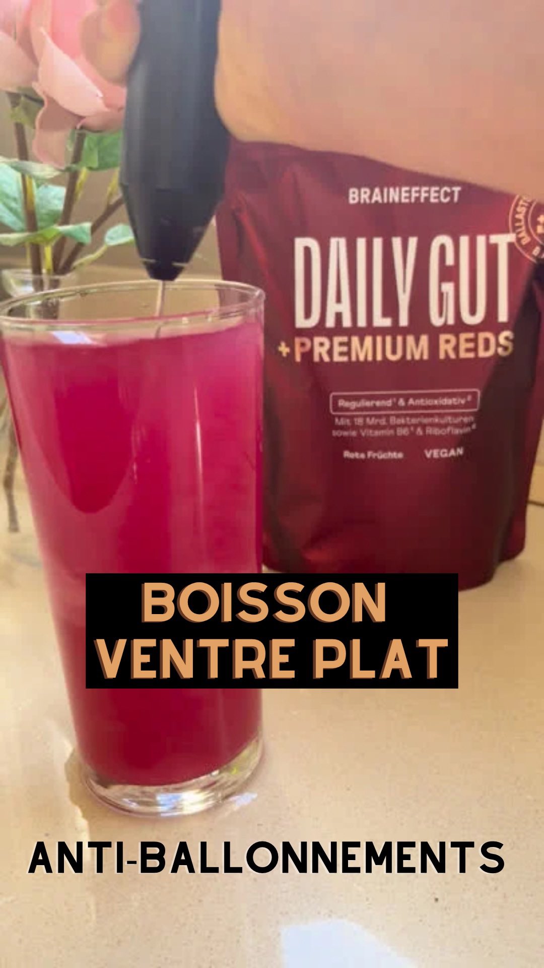 Instagram post by @monsieurcuisine_healthy for Braineffect. Caption reads: Chaque fois que je suis fatiguée , stressée 😩....