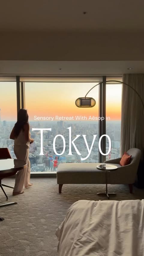 Instagram post by @thetravelingqipao for Aesop. Caption reads: A sensory retreat with @Aesop that felt human,....