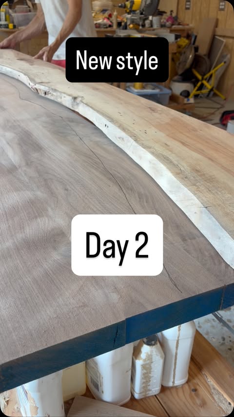 Instagram post by @outer_woods for Festool USA. Caption reads: Crazy build Day 2

We are continuing our journey....