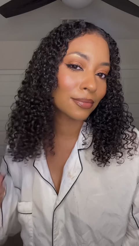 Instagram post by @hangitupla for Camille Rose. Caption reads: Come refresh my curls with me 👩🏾‍🦱✨....