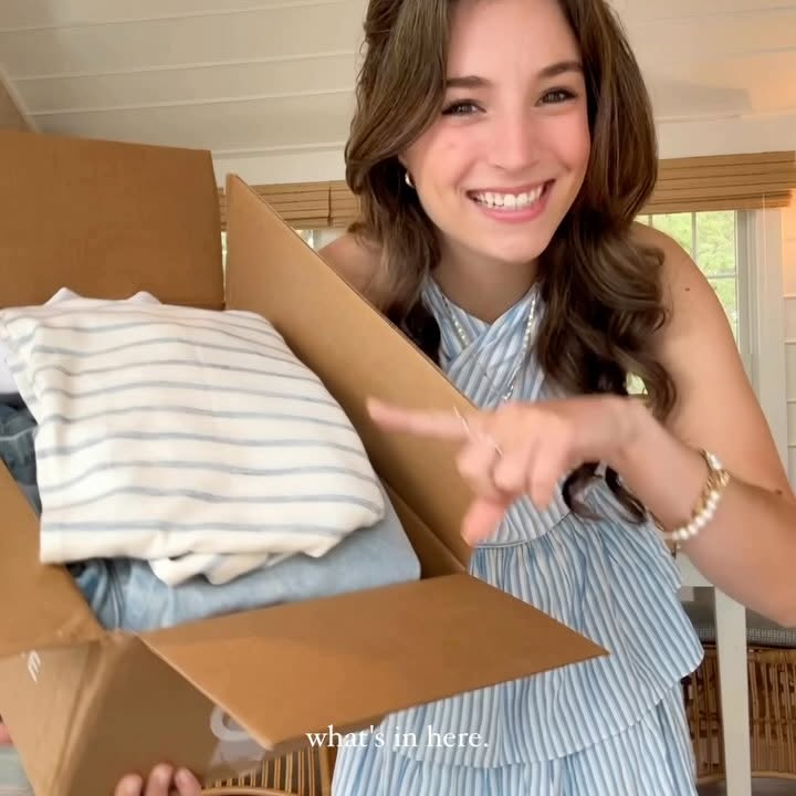 Instagram post by @newenglandsummers for Wantable. Caption reads: Which outfit did you like the best? 👇🏻🌞🌊 I am....