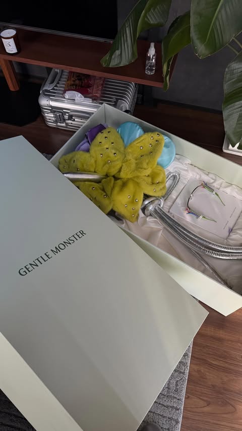 Instagram post by @lv_iw for GENTLE MONSTER. Caption reads: gentle monster bouquet collection💐
So, who’s the....