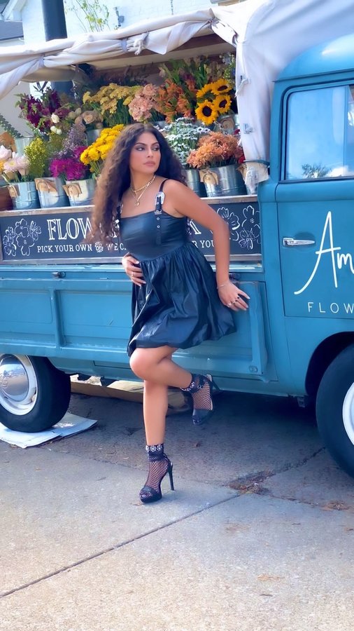 Instagram post by @thefaithlove for KATE HEWKO. Caption reads: [...] 🤍💅🏽 Thank you for having me @katehewko....