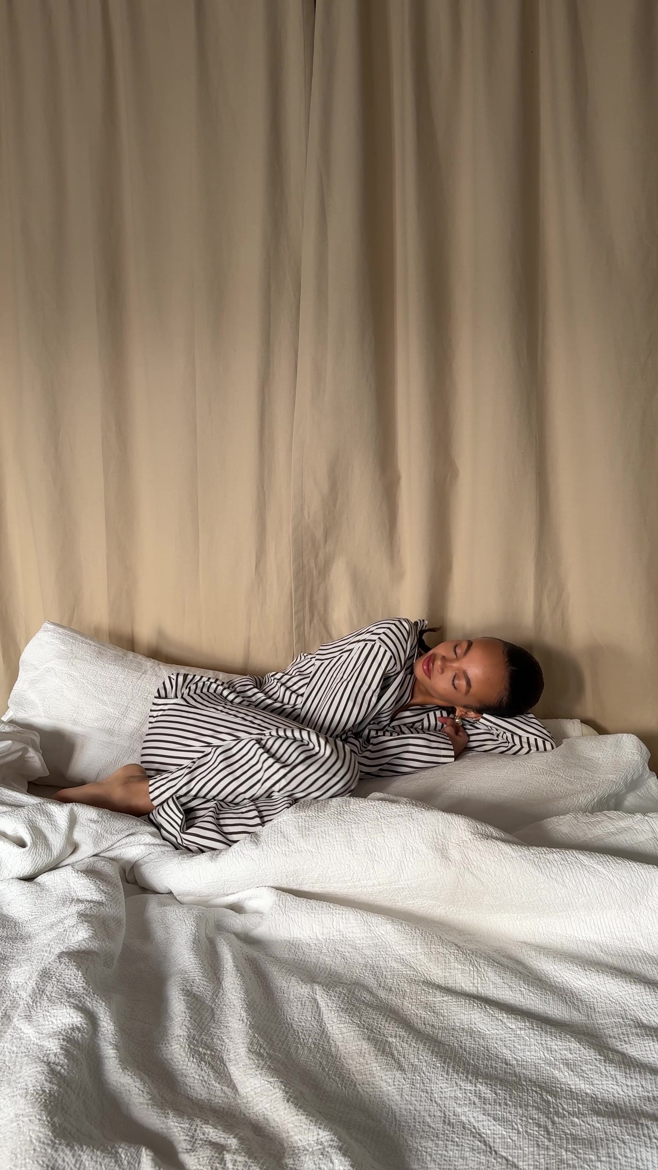 TikTok post by @cristinacheni for Adanola. Caption reads: Mornings made easy with @Adanola .