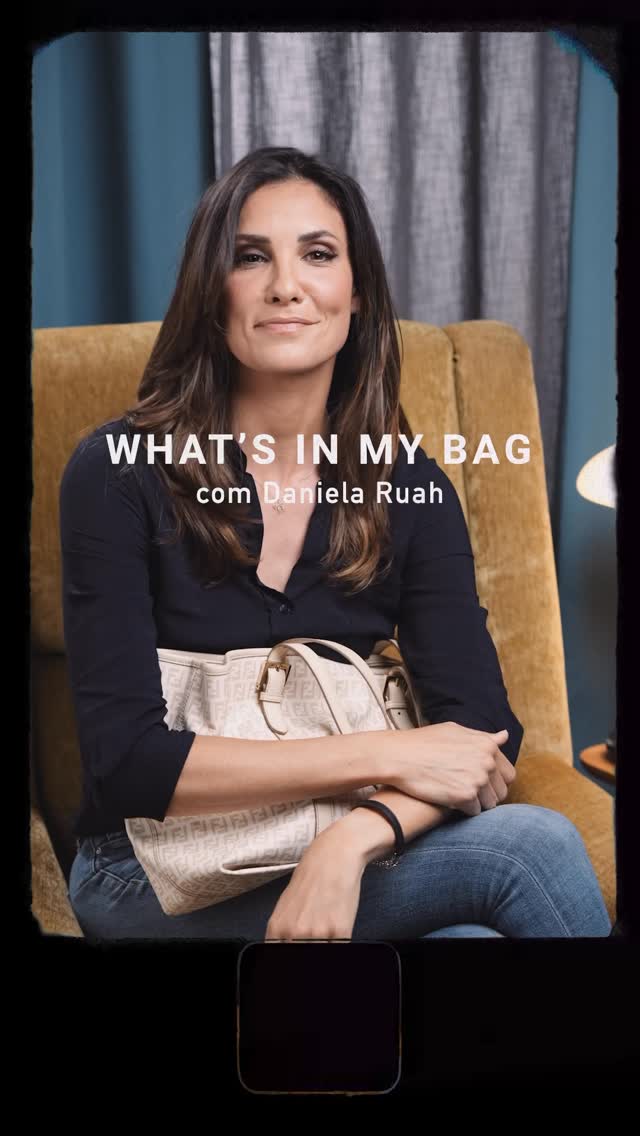 Instagram post by @vogueportugal for Fendi. Caption reads: What’s in my bag com Daniela Ruah. Prática por....