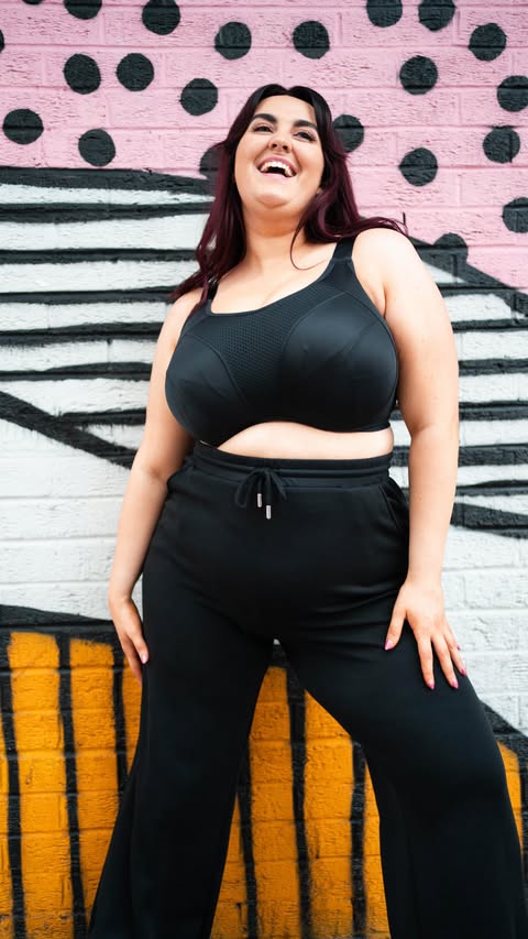 Instagram post by @fullerbustinspo for Curvy Kate. Caption reads: [...] comfy and goes up to a K cup!!! 🥹....