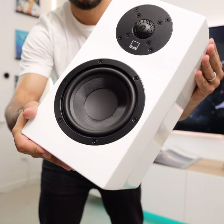 Instagram post by @im_jayhym for SVS. Caption reads: [...] some incredible bookshelf speakers from....