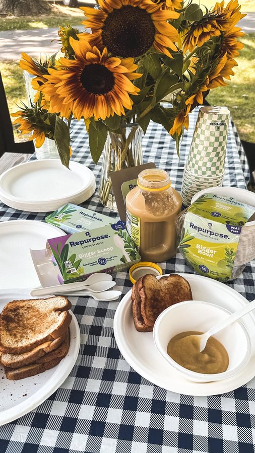 Instagram post by @sparklegigglesmile for Repurpose. Caption reads: [...] and enjoy more family moments with....