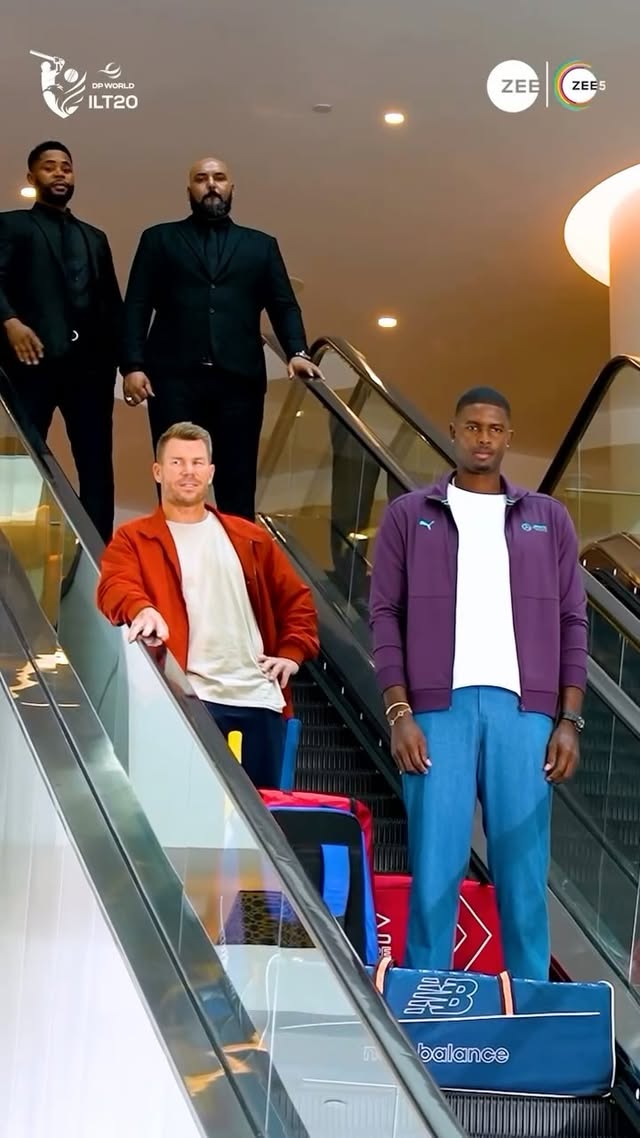 Instagram post by @sarcaster_ for ILT20 on Zee. Caption reads: [...] karenge? 😳

#DPWorldILT20 #ILT20onZee....