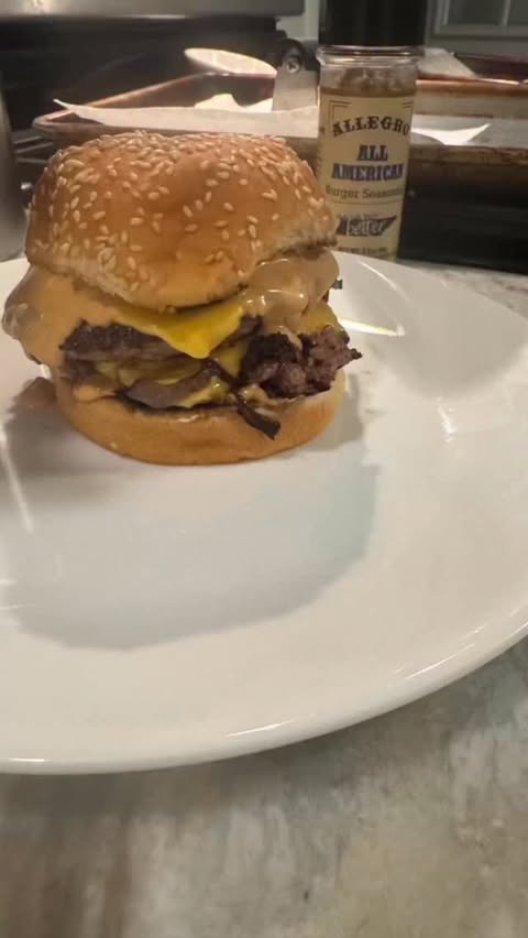 Instagram post by @mrbsbackyardbbq for Allegro Marinade. Caption reads: [...] for that money crust. Seasoned with....