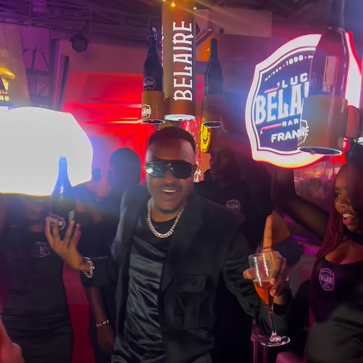 Instagram post by @bevan_photography for Luc Belaire. Caption reads: A countdown like no other — 300(because I lost....