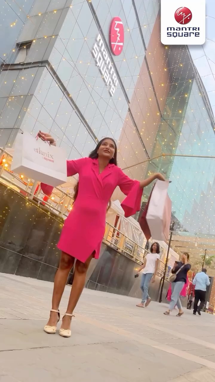 Instagram post by @creativepujashaw for Lifestyle Stores. Caption reads: Welcome to Mantri Shopping Festival! 
Celebrate....