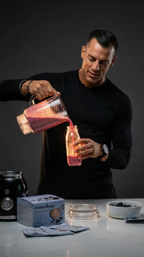 Instagram post by @wazashayer for BODi. Caption reads: My daily morning shake with @bodi🥛🍪 

Ever since....