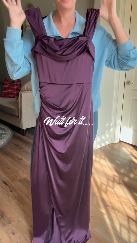 Instagram post by @_katies.korner_ for Popilush. Caption reads: This dress has a surprise….built in shapewear!!!....