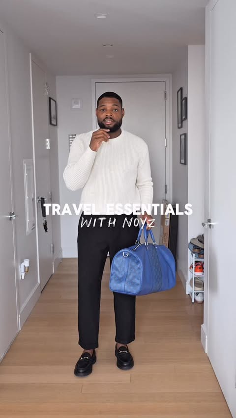 Instagram post by @qharris18 for NOYZ. Caption reads: Holiday travel, same essentials. NOYZ Unmute is....