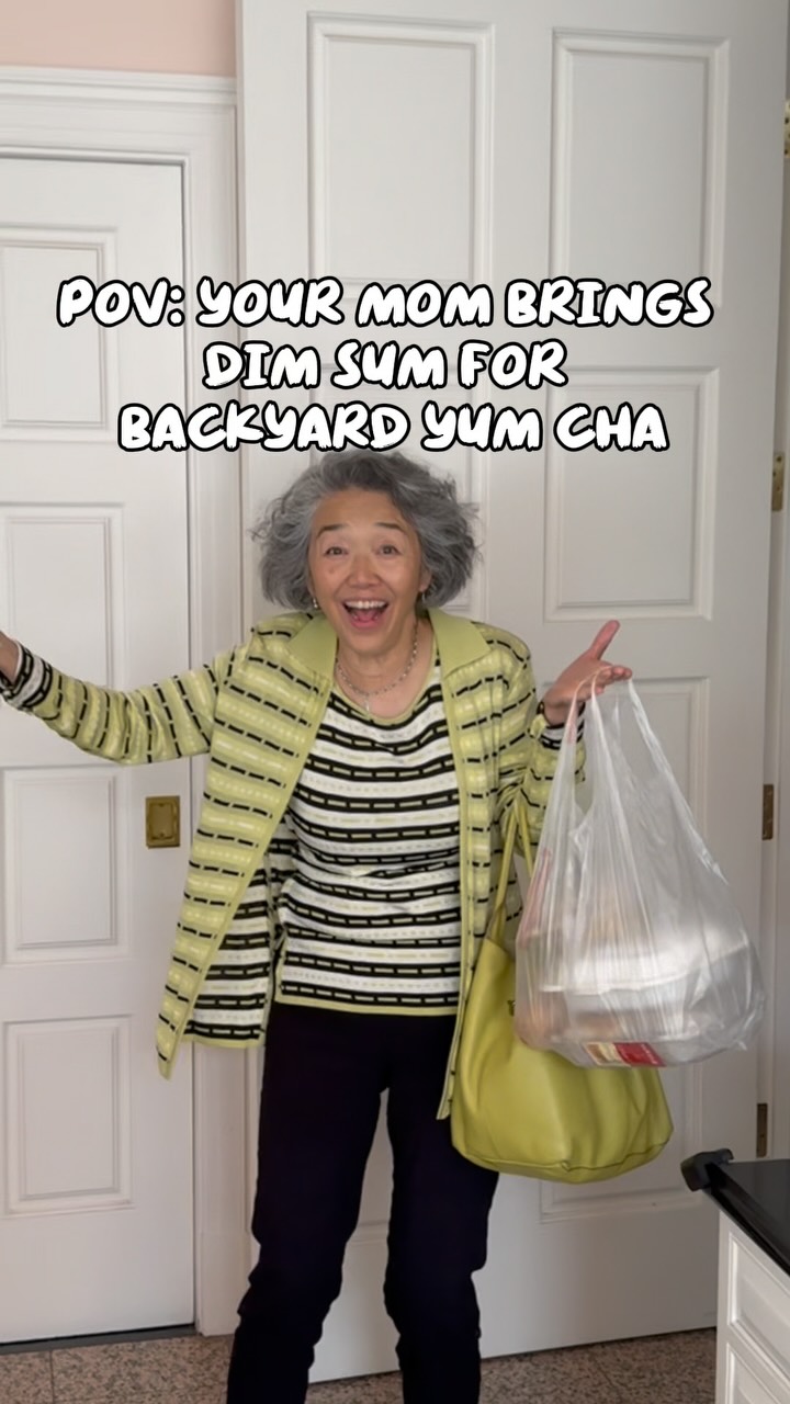 Instagram post by @stirandstyle for Chinet. Caption reads: One thing about my mom is that whenever she comes....