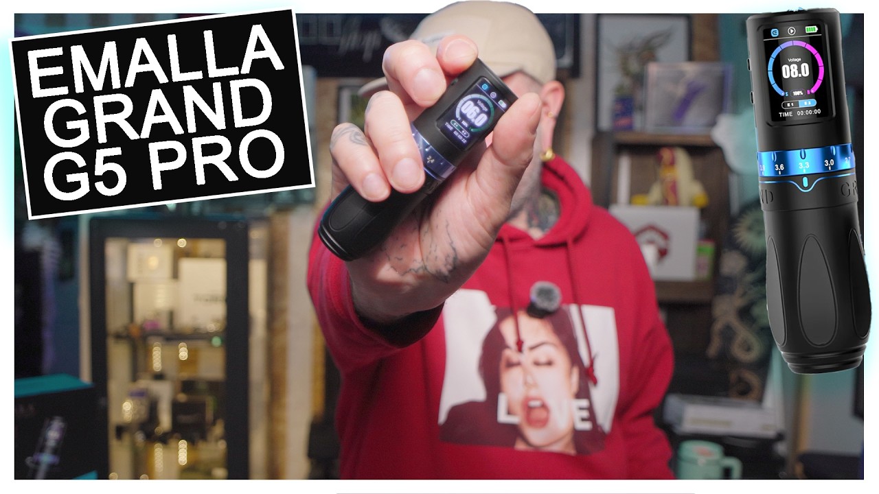 YouTube post by @TattooShopTalk for EMALLA Official. Caption reads: Contact us: info@tattooshoptalk.com Leave a tip....