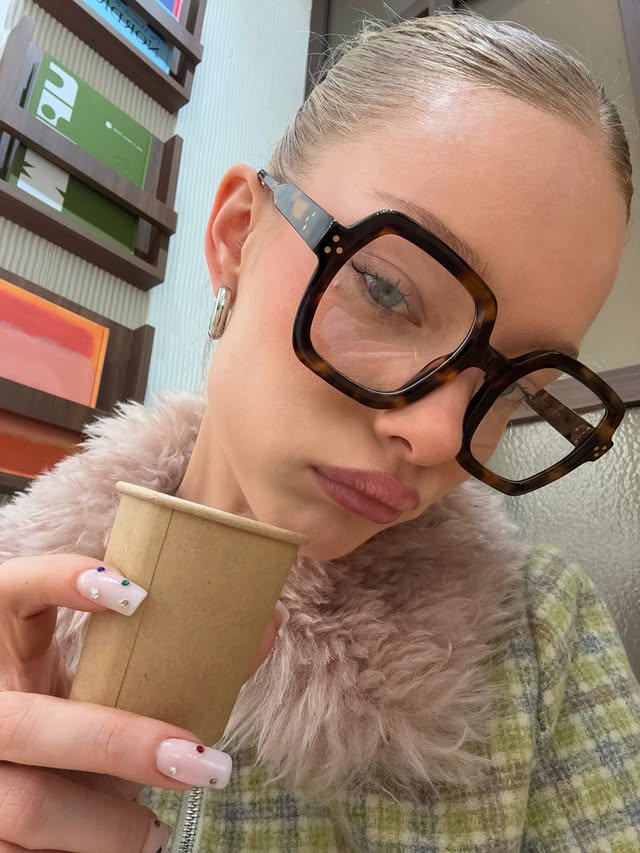 Instagram post by @pdm.clara for Jimmy Fairly. Caption reads: glasses so big because what the hell did I see in....