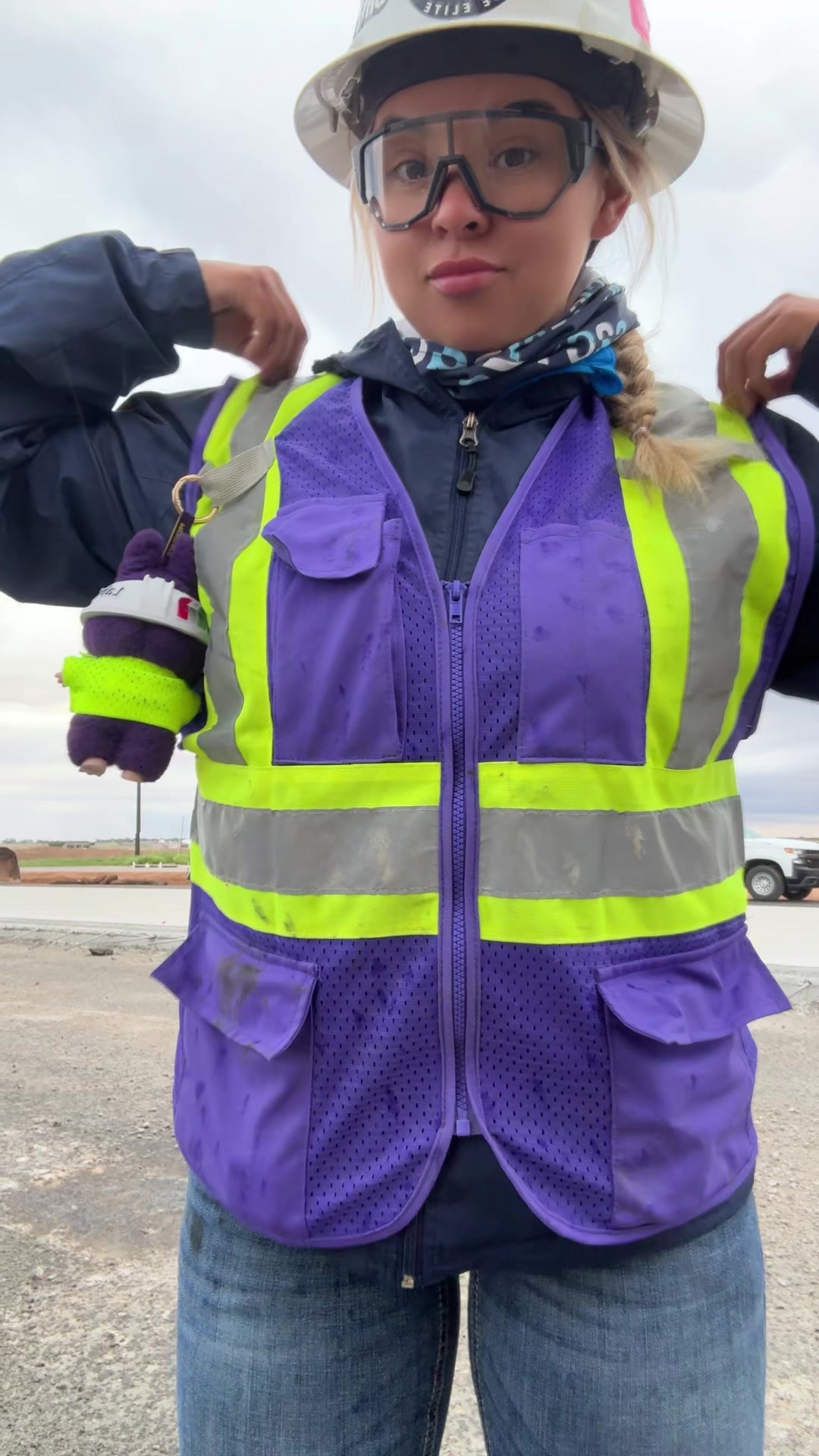 TikTok post by @haileeyy.renee for Bomber Eyewear. Caption reads: [...] girl with a labubu always wearing @Bomber....