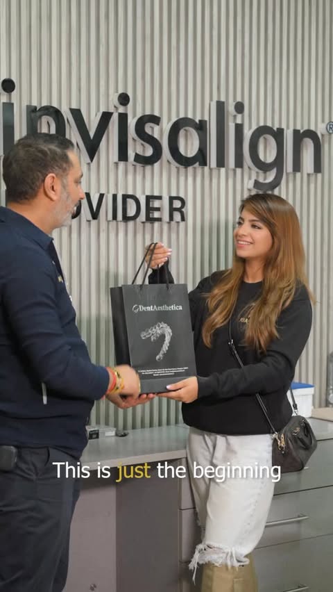 Instagram post by @dressbetter.in for Invisalign. Caption reads: I’ve officially started my smile transformation....