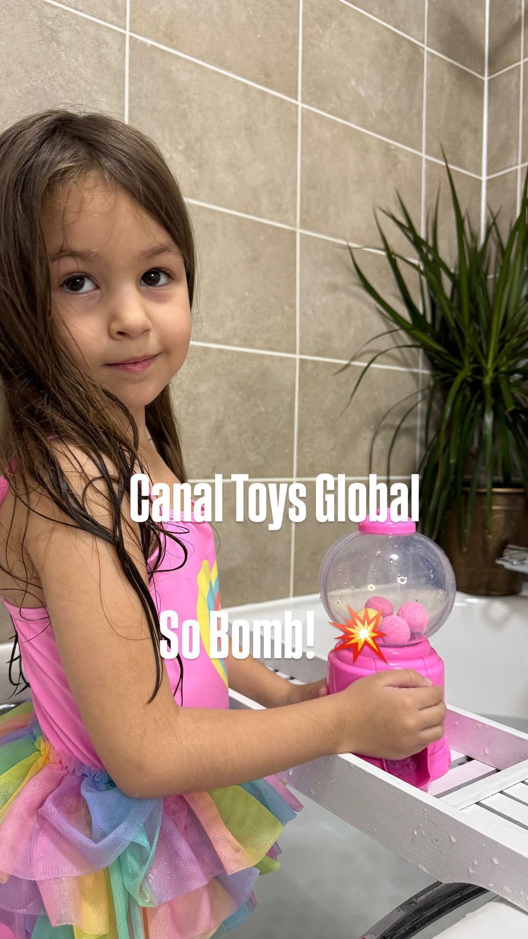 Instagram post by @jodie8981 for CANAL TOYS. Caption reads: So Bomb!  Bath Bomb Dispenser 🎁

Such the perfect....