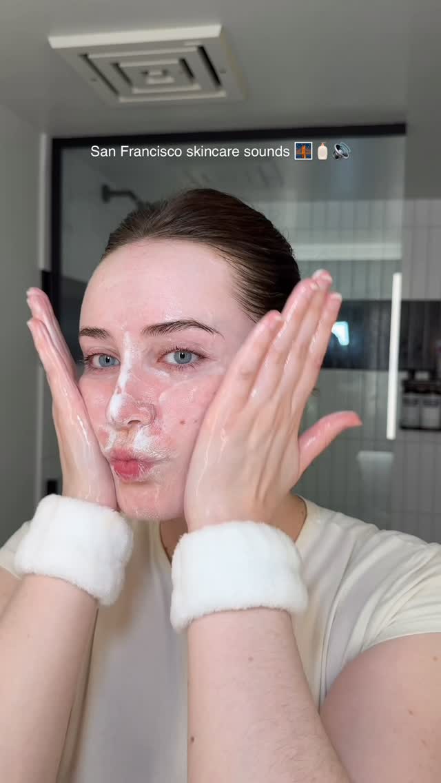 Instagram post by @youglowgrrl for Medik8. Caption reads: San Francisco skincare sounds 🌉🧴🔊

Products....