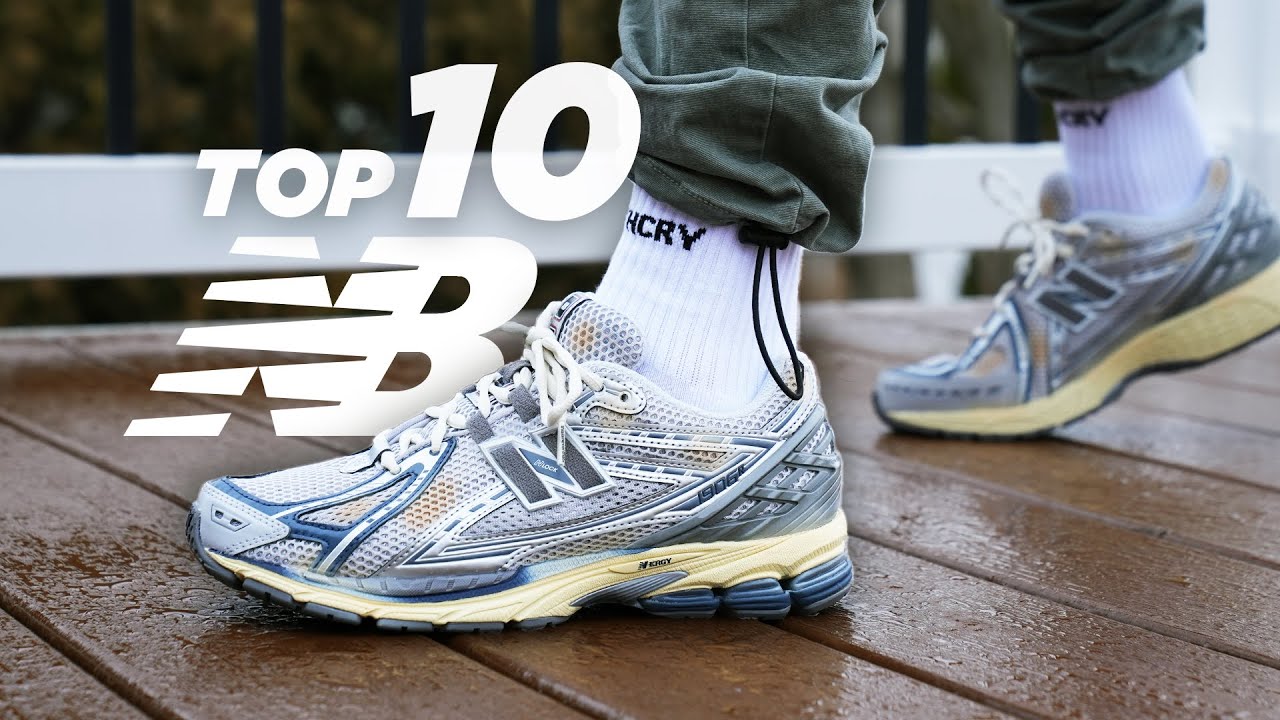 YouTube post by @SethFowler for Sole Premise. Caption reads: Top 10 NEW BALANCE Sneakers for 2023.