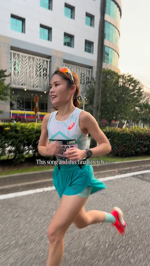 Instagram post by @allison_phuise for ASICS. Caption reads: [...] such emotion and vibes from the floor!....