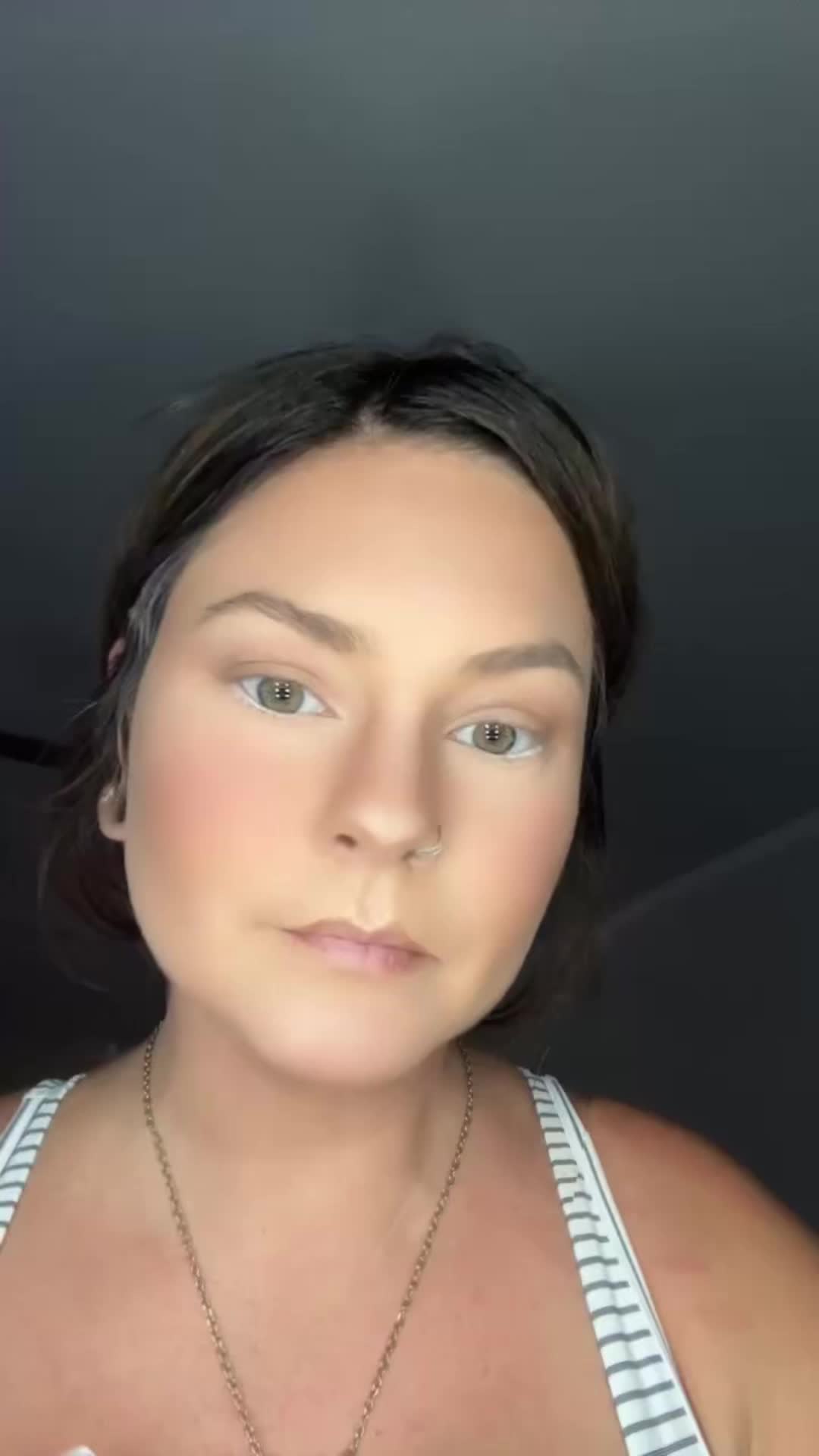 TikTok post by @t00_turnt_t0ri for uCoolMe Lashes. Caption reads: [...] with the natural brown lash look.....