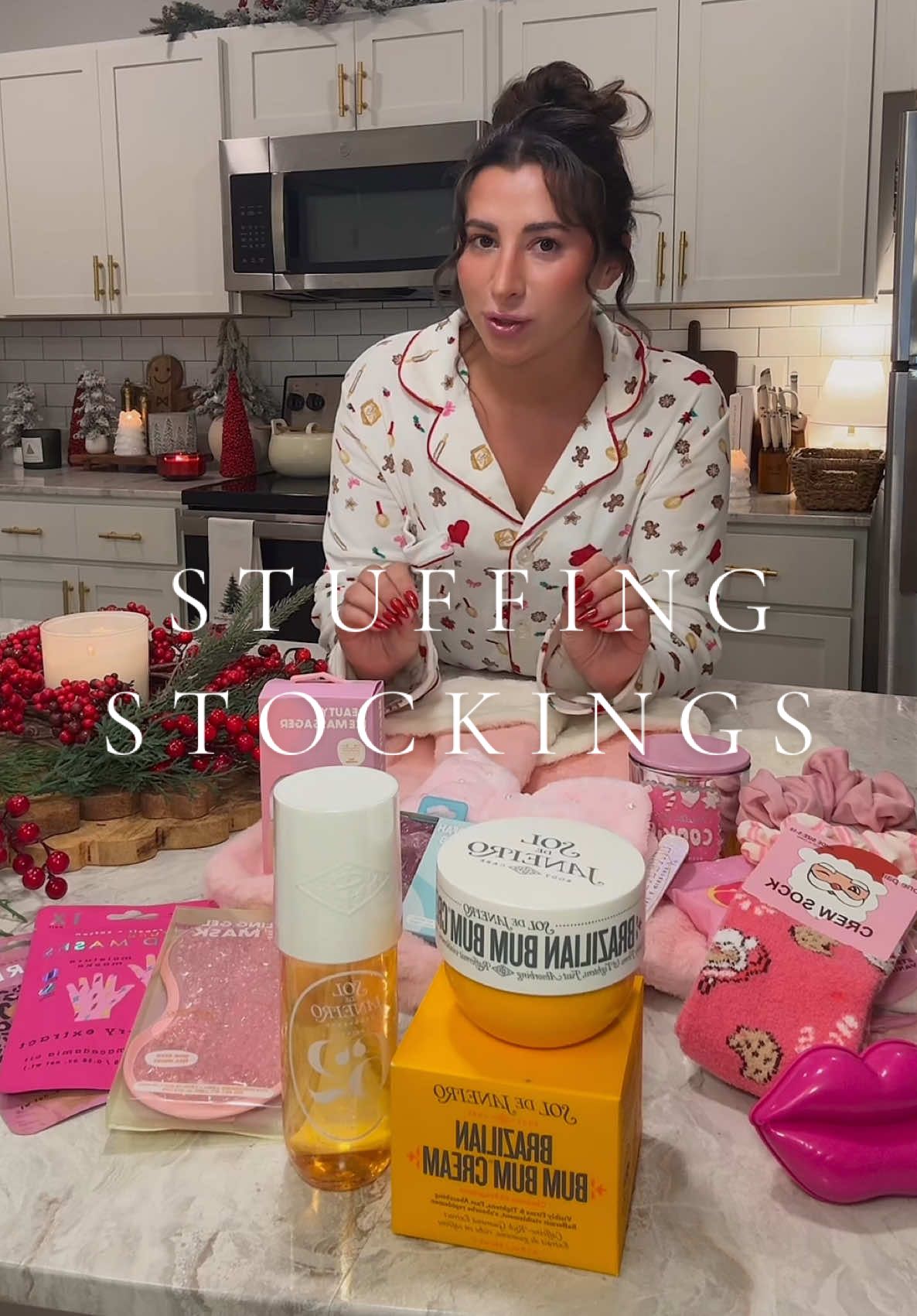 TikTok post by @gracelynnhewitt99 for Sol de Janeiro. Caption reads: #soldejaneiropartner warning: these gifts cause....