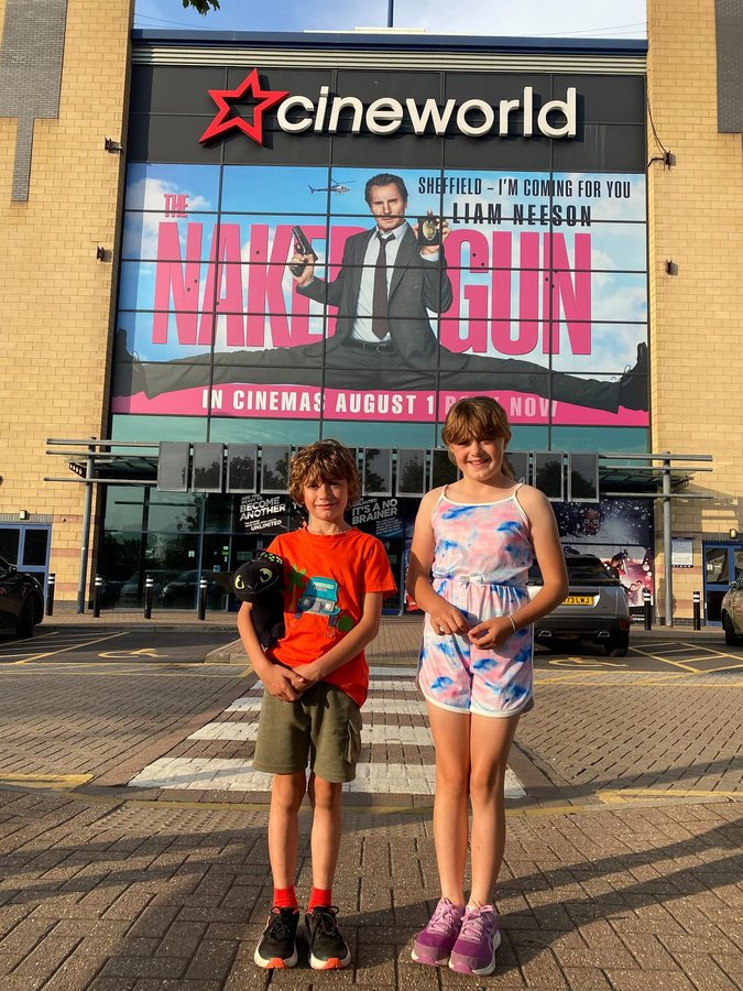 Instagram post by @justanormalmum_ for cineworld. Caption reads: #BeMoreChildish this Summer at @cineworld, where....