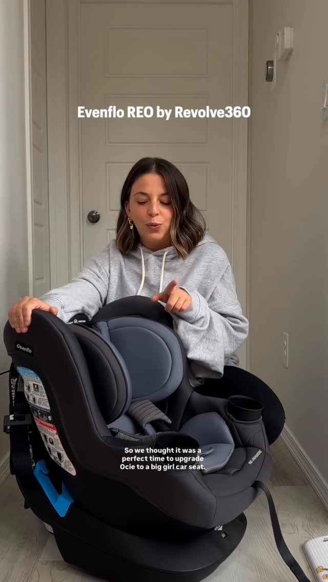 Instagram post by @nicolezaajac for Evenflo. Caption reads: #AD Run, don’t walk!!!! 🤭 Because....