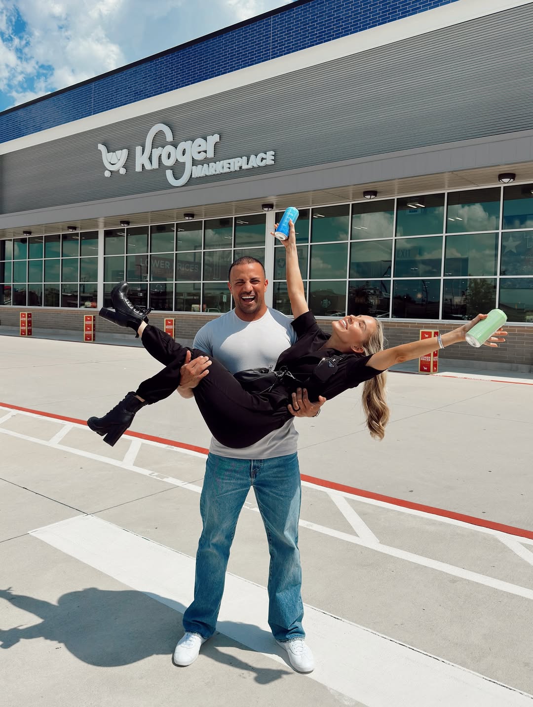 Instagram post by @christianguzmanfitness for Kroger. Caption reads: We are now in KROGER! 
Thank you to everyone....