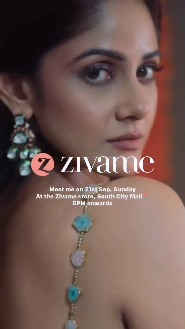 Instagram post by @trinasaha21 for Zivame. Caption reads: ✨ This Pujo season, bring your style game to the....