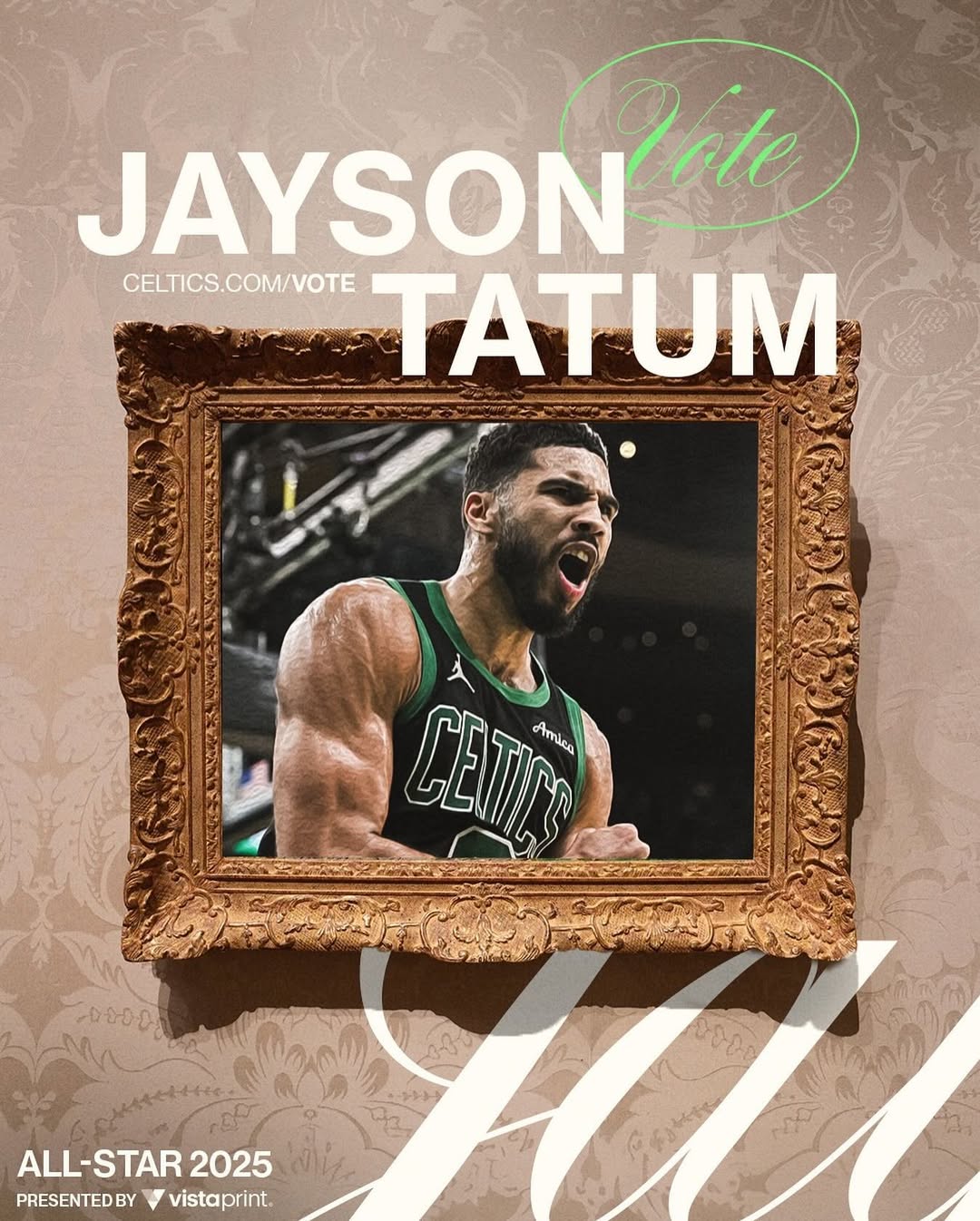 Instagram post by @celtics for VistaPrint. Caption reads: Amongst the best of the best, he stands out....