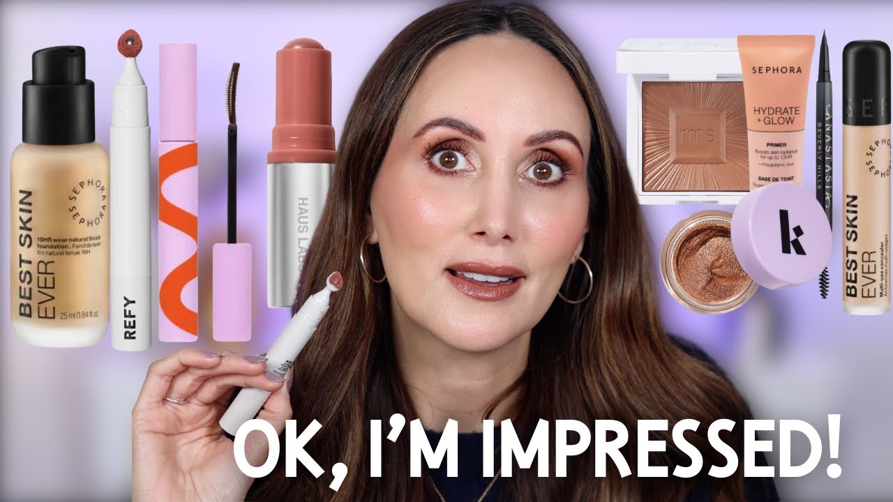 YouTube post by @CarmelNicoleBeauty for Banish. Caption reads: Testing 'New' Makeup | First Impressions on My....