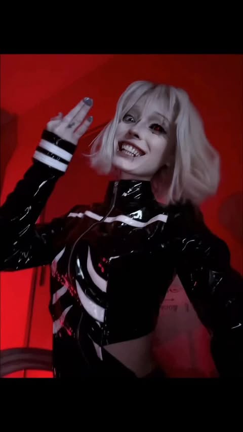 Instagram post by @ksenkanesesh2.0 for Dolls Kill. Caption reads: @dollskill X TOKYO GHOUL 🩸🖤.