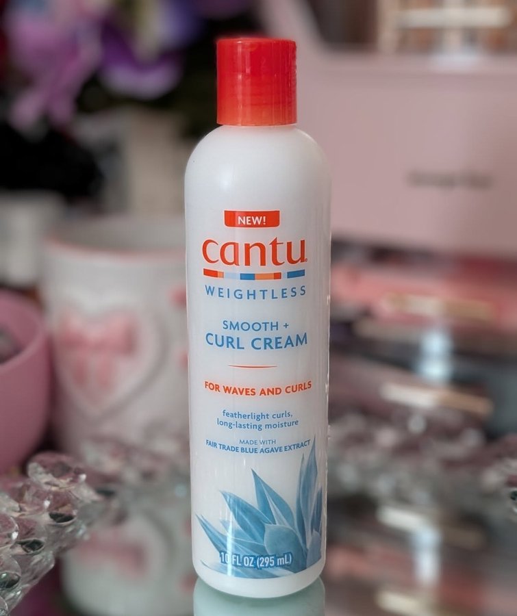 Instagram post by @kimreed930 for Cantu Beauty. Caption reads: [...] complimentary from @influenster @cantubeauty....